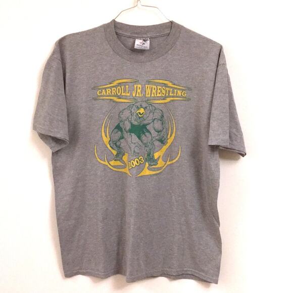 CARROLL JR WRESTLING TEAM size LARGE graphic tee - Picture 1 of 4